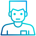 external man-avatar-avatar-xnimrodx-lineal-gradient-xnimrodx icon
