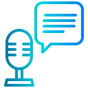 external microphone-podcast-xnimrodx-lineal-gradient-xnimrodx icon