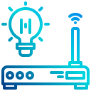 external modem-internet-of-things-xnimrodx-lineal-gradient-xnimrodx icon