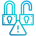 external padlock-virus-and-hacker-xnimrodx-lineal-gradient-xnimrodx icon