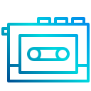 external tape-player-entertainment-xnimrodx-lineal-gradient-xnimrodx icon