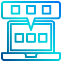 external web-design-design-thinking-xnimrodx-lineal-gradient-xnimrodx icon