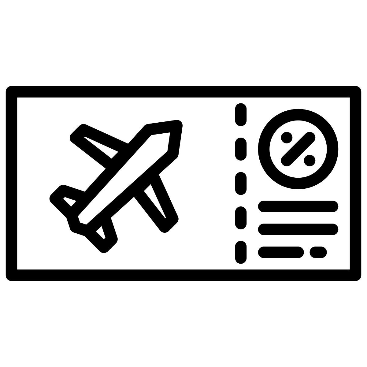 airplane ticket icon