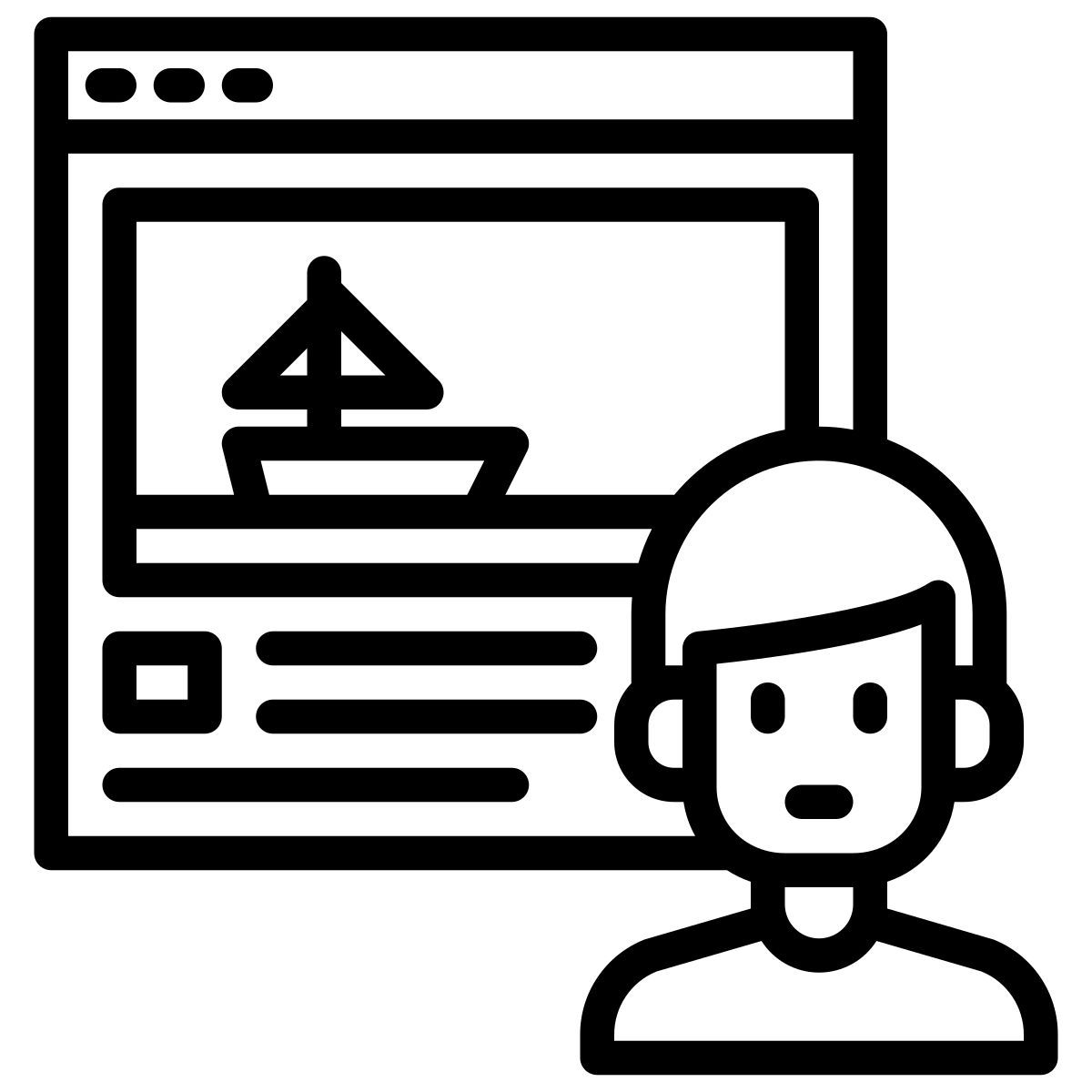 travel blogger icon
