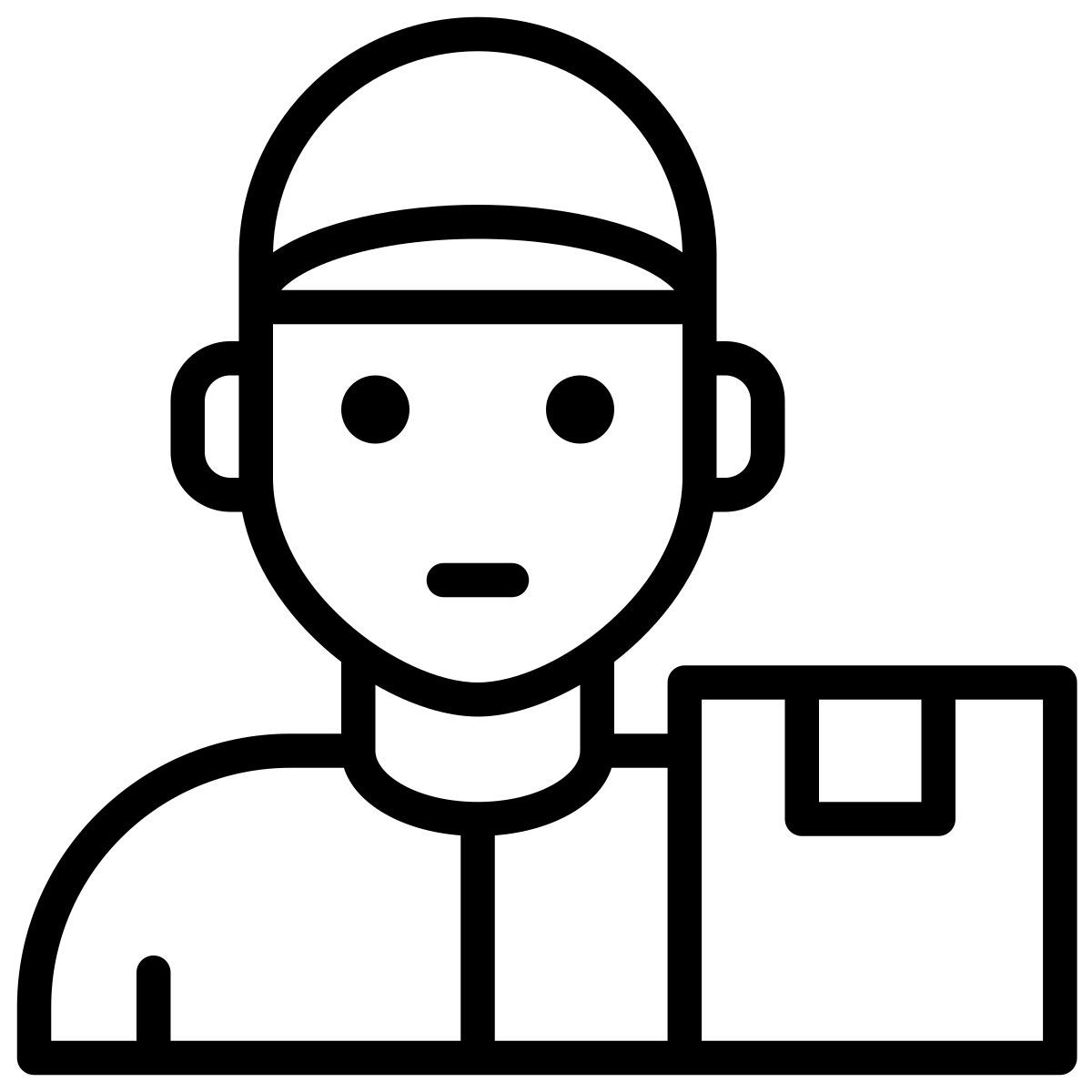 delivery man icon