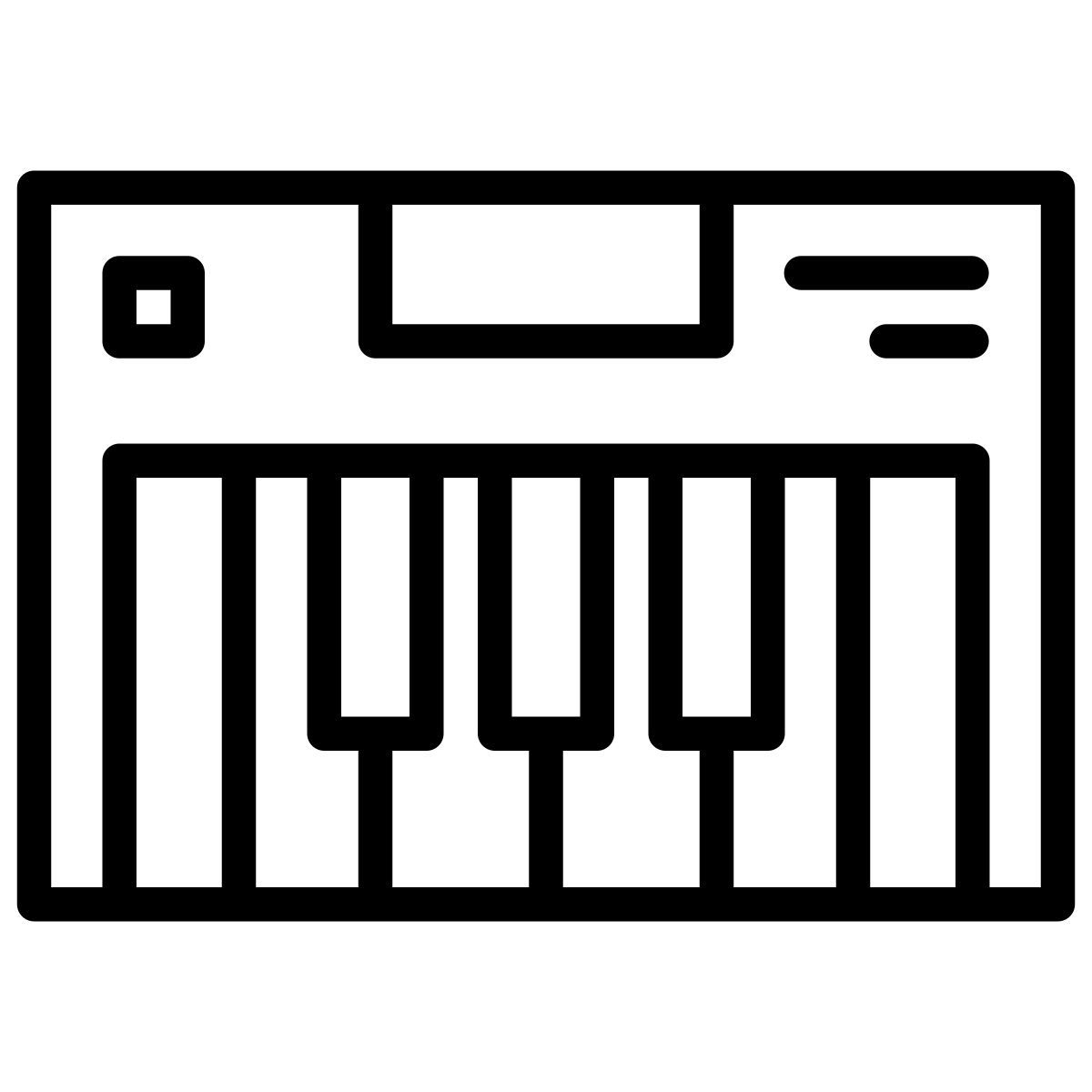 electric piano icon