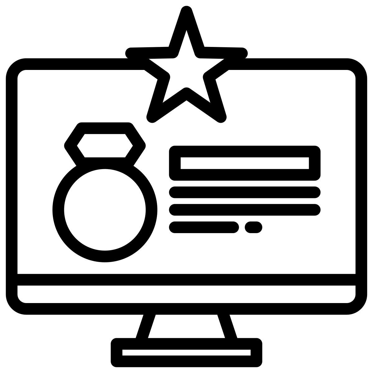 jewellery shop icon