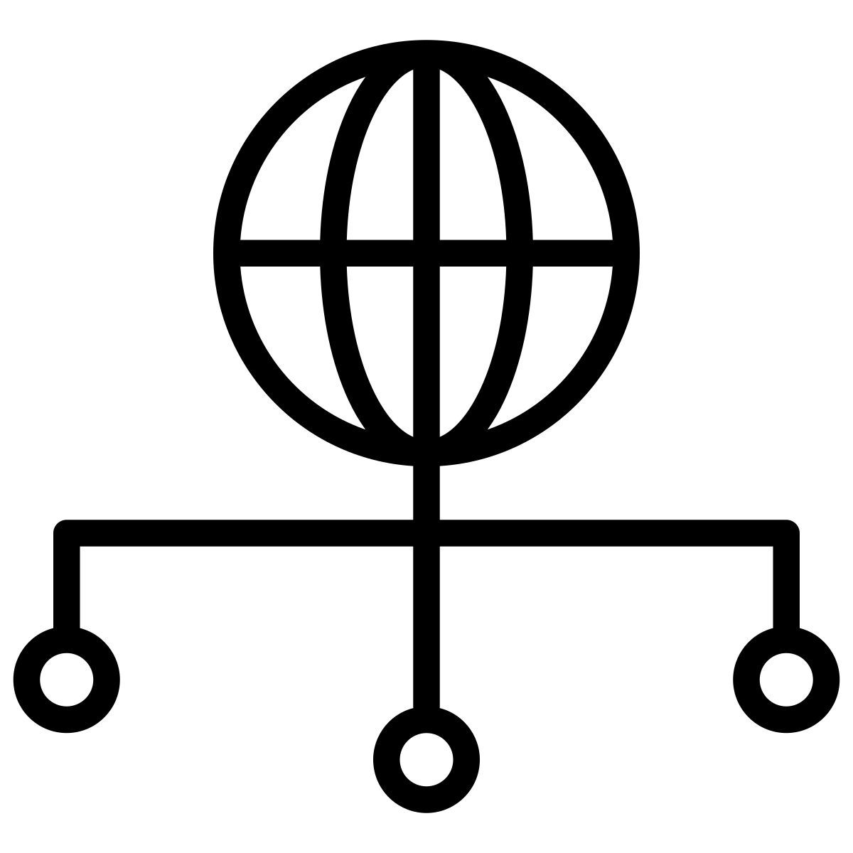 réseau mondial icon