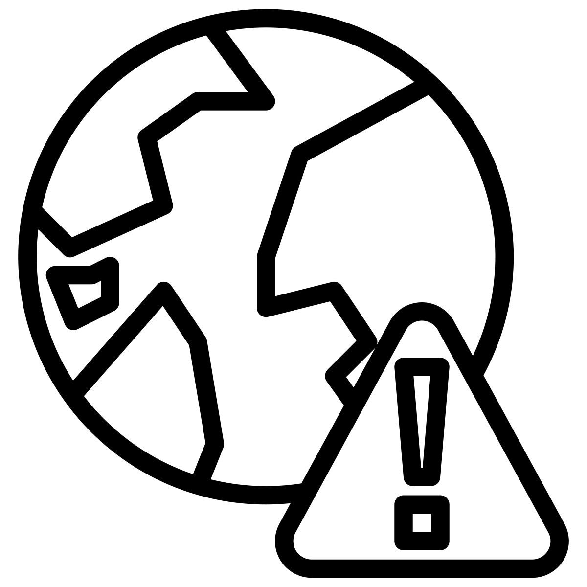 global warning icon
