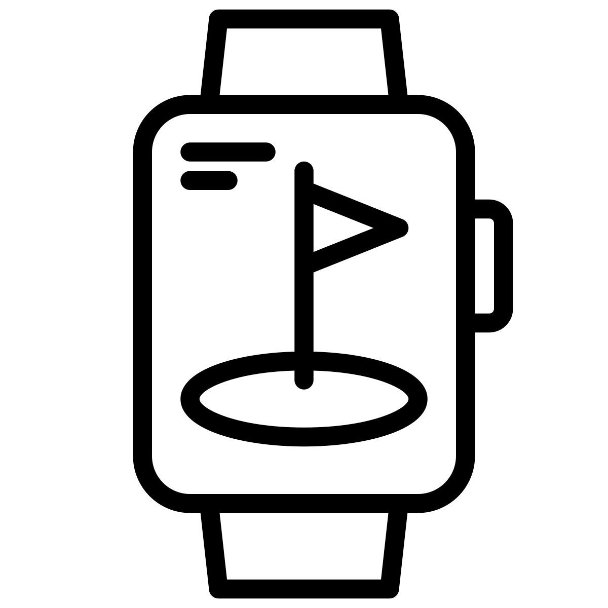 golf watch icon