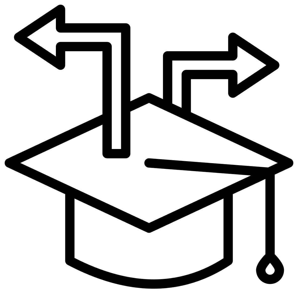 graduation cap icon
