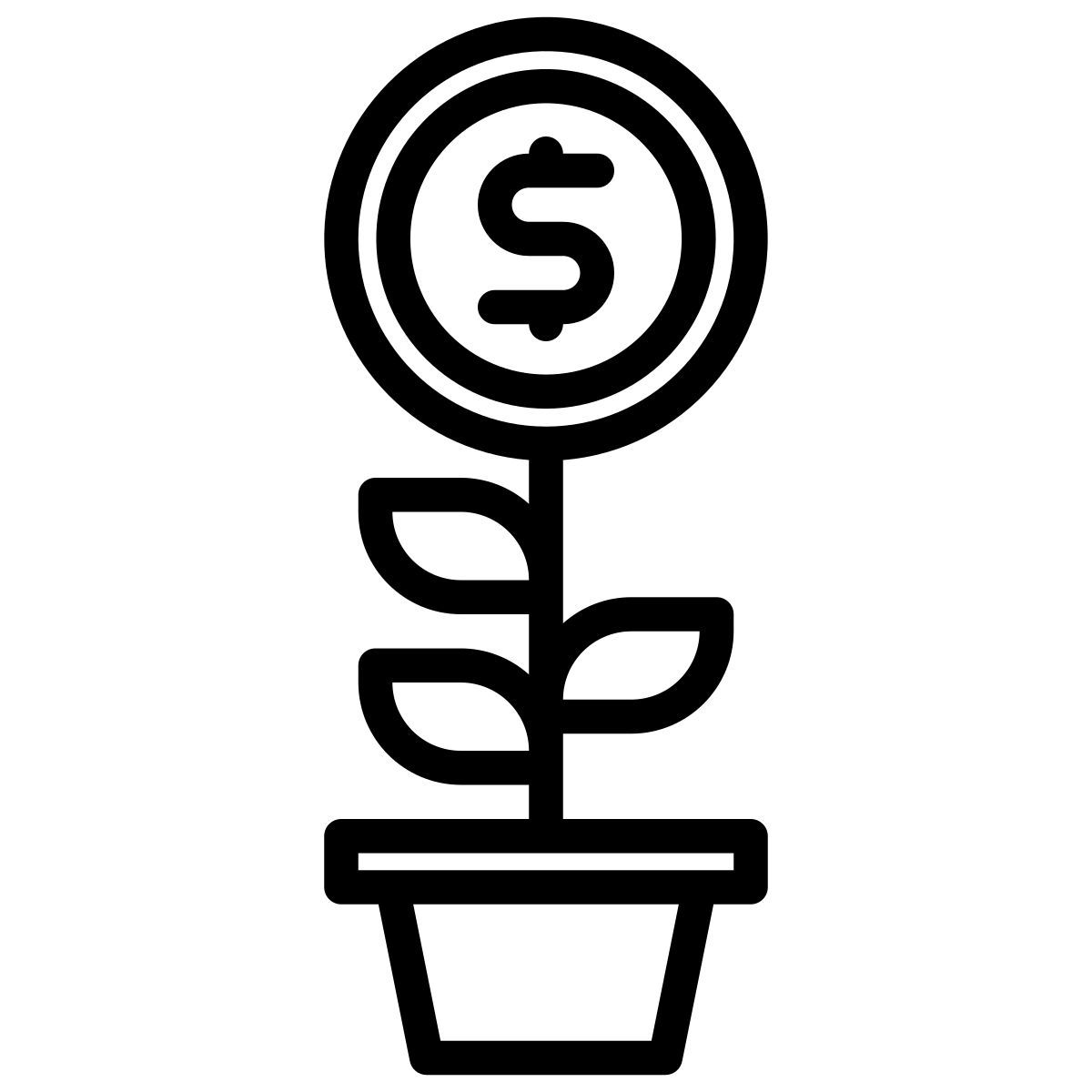 financial growth icon