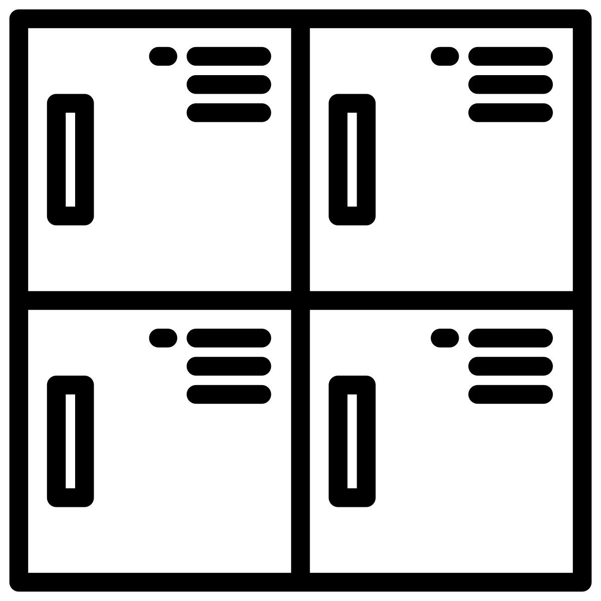 casiers pour bagages icon