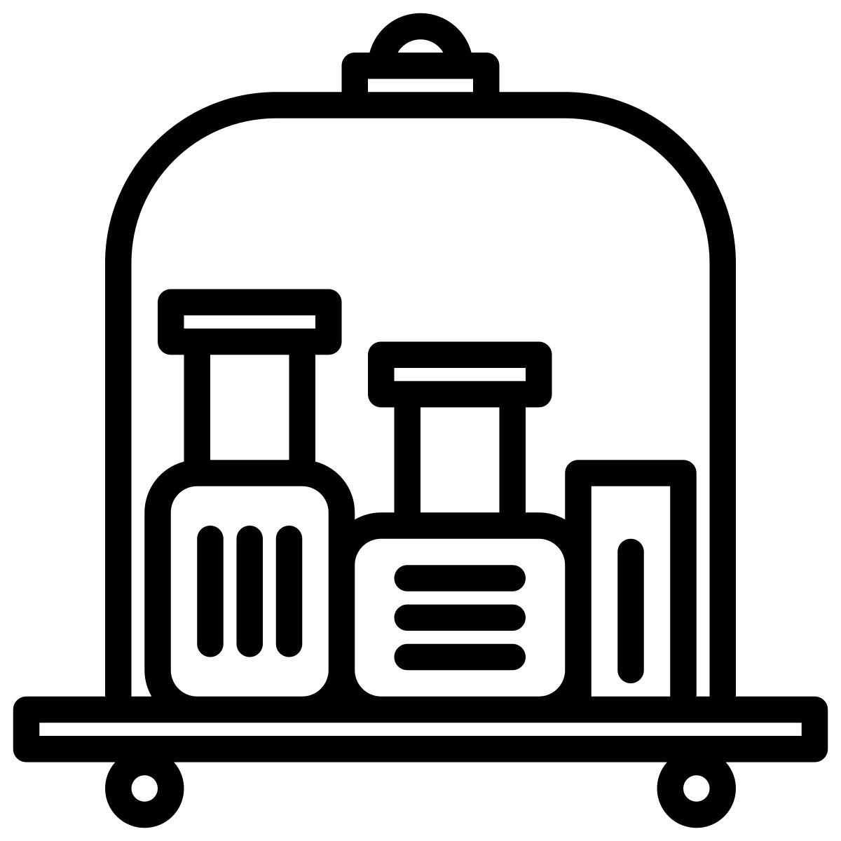 luggage cart icon