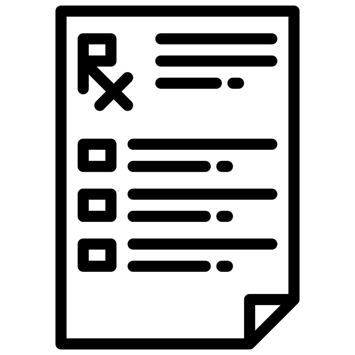 medical prescription icon