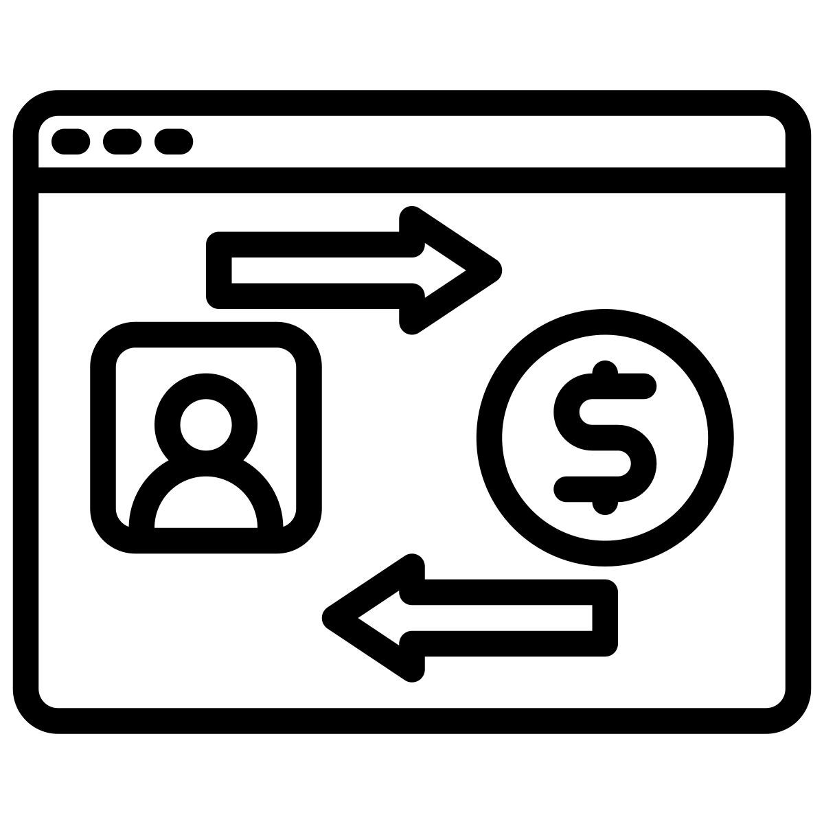 online transfer icon