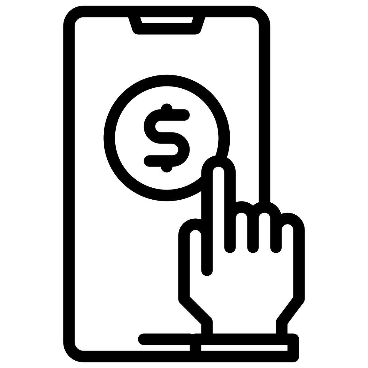 smartphone pay icon