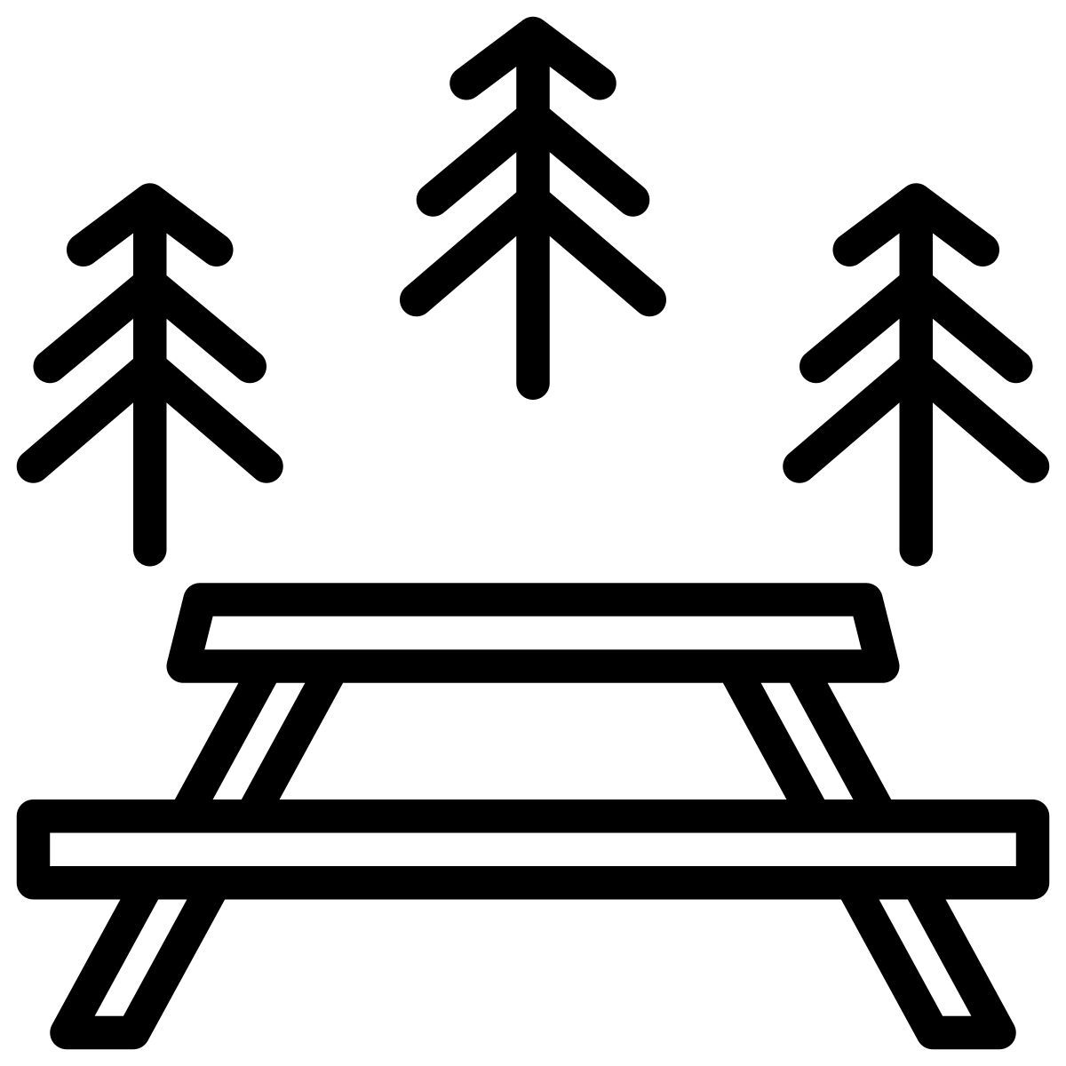 picnic esterno campeggio e all'aperto xnimrodx lineal xnimrodx icon