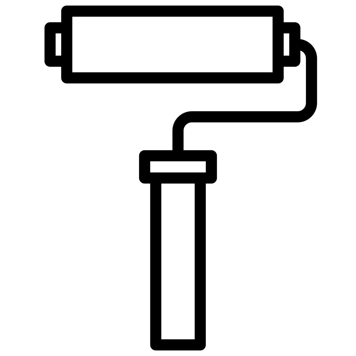 roller brush icon