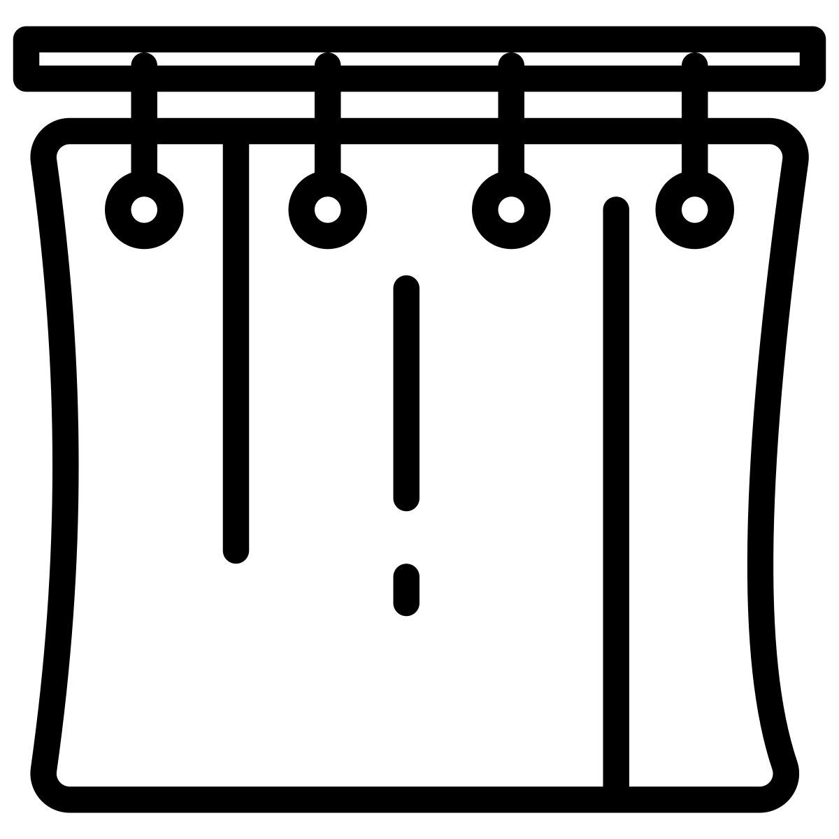 shower curtains icon