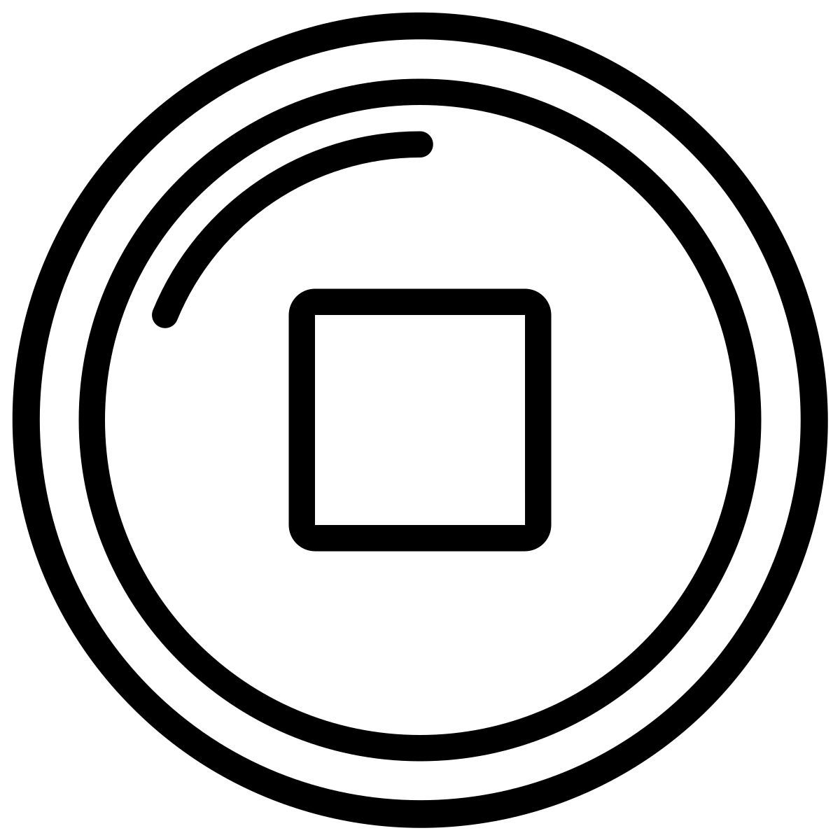 pulsante di arresto icon