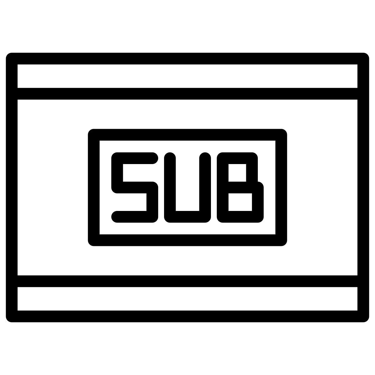 subtitle icon