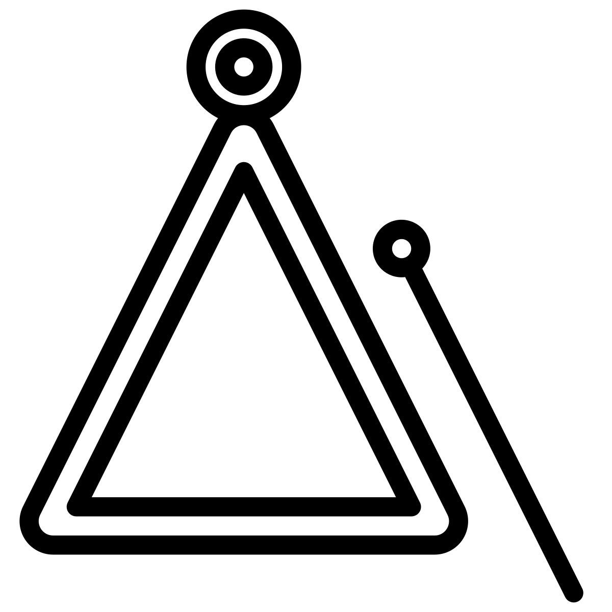 musical triangle icon