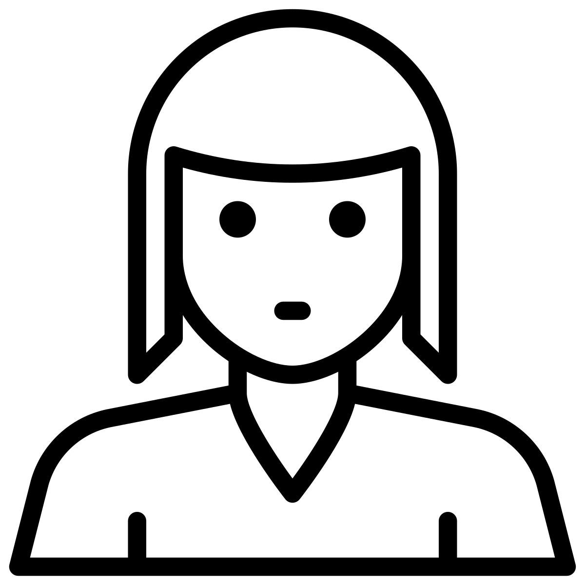 mujer de pie icon