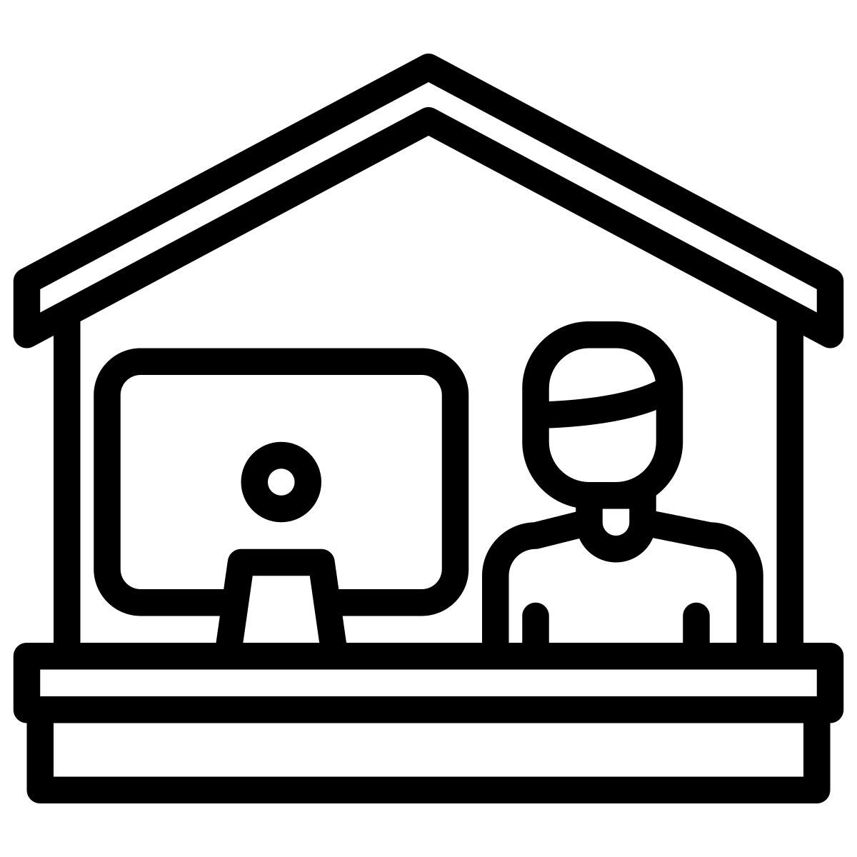 work from home icon