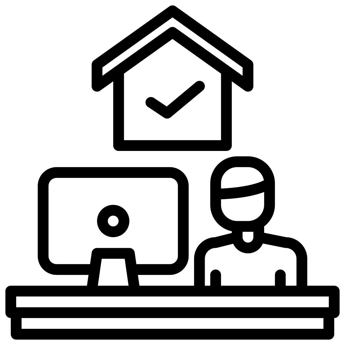 work from home icon