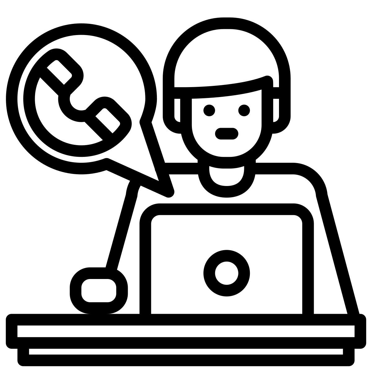 work from home icon