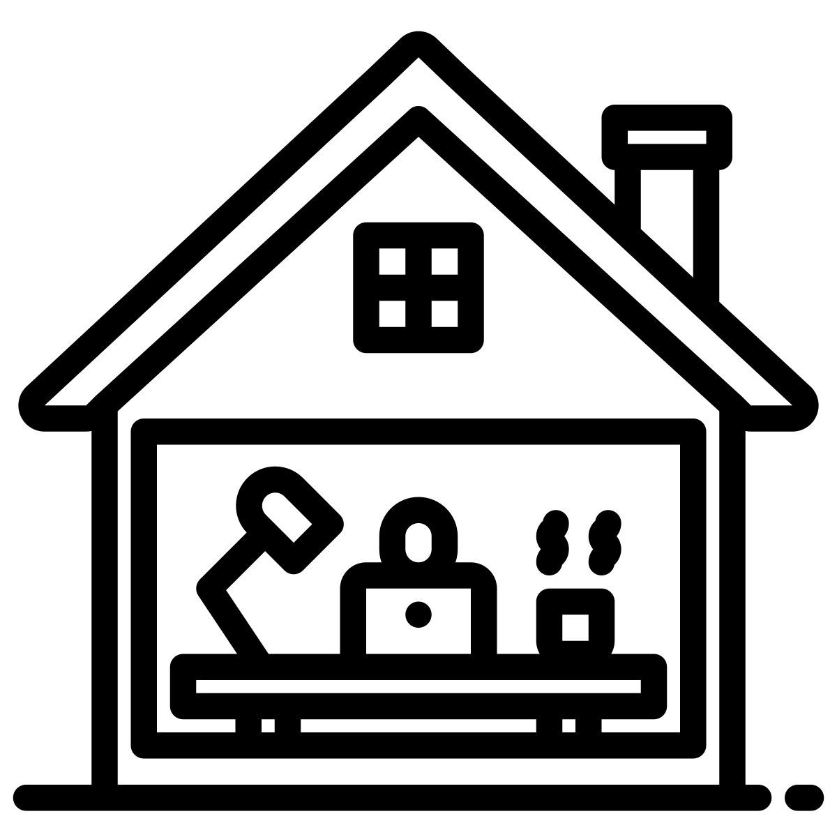 trabalhando em casa icon