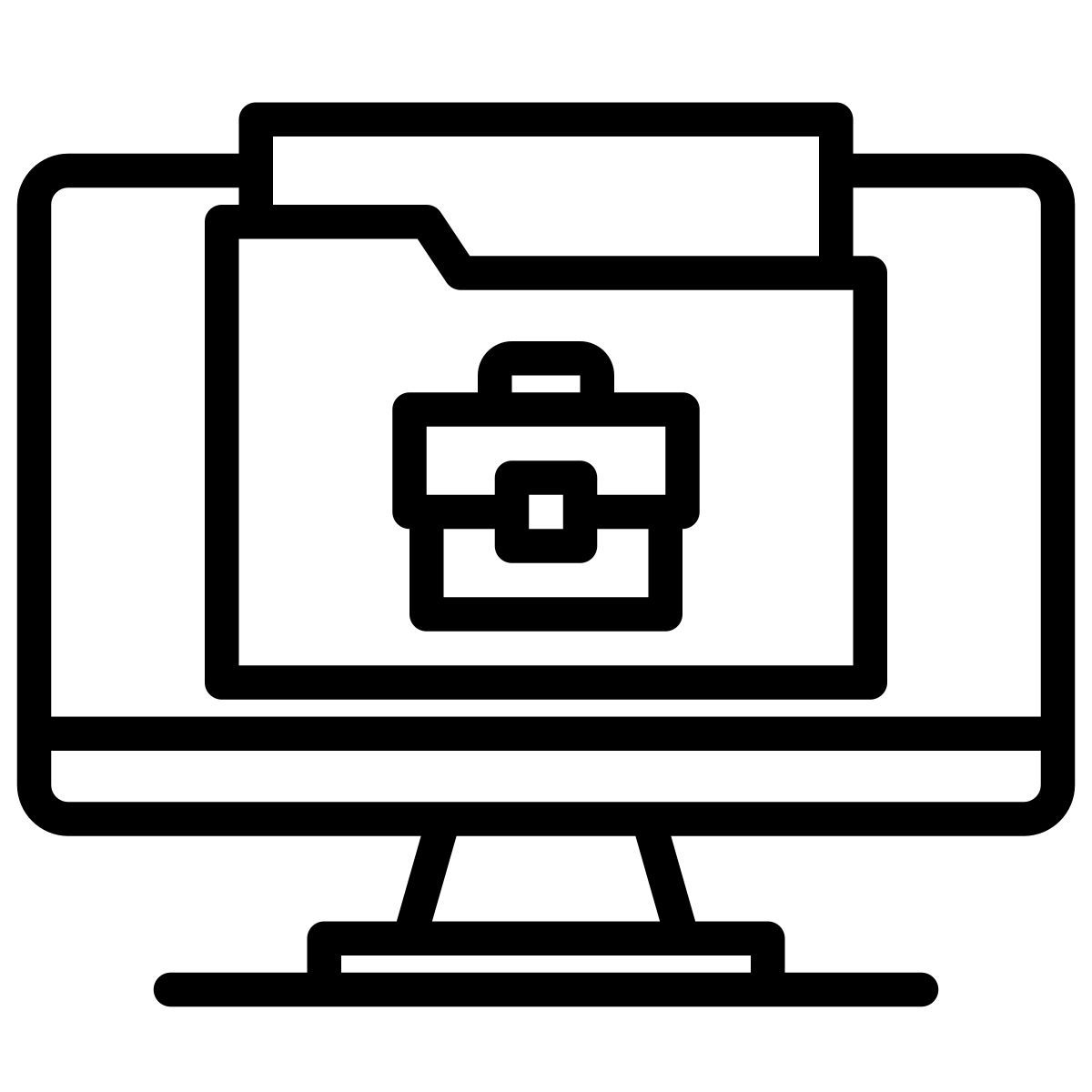 working at home icon