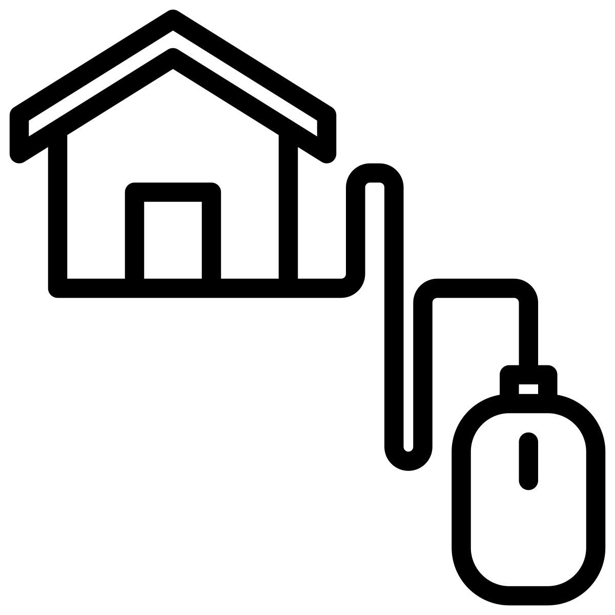working at home icon