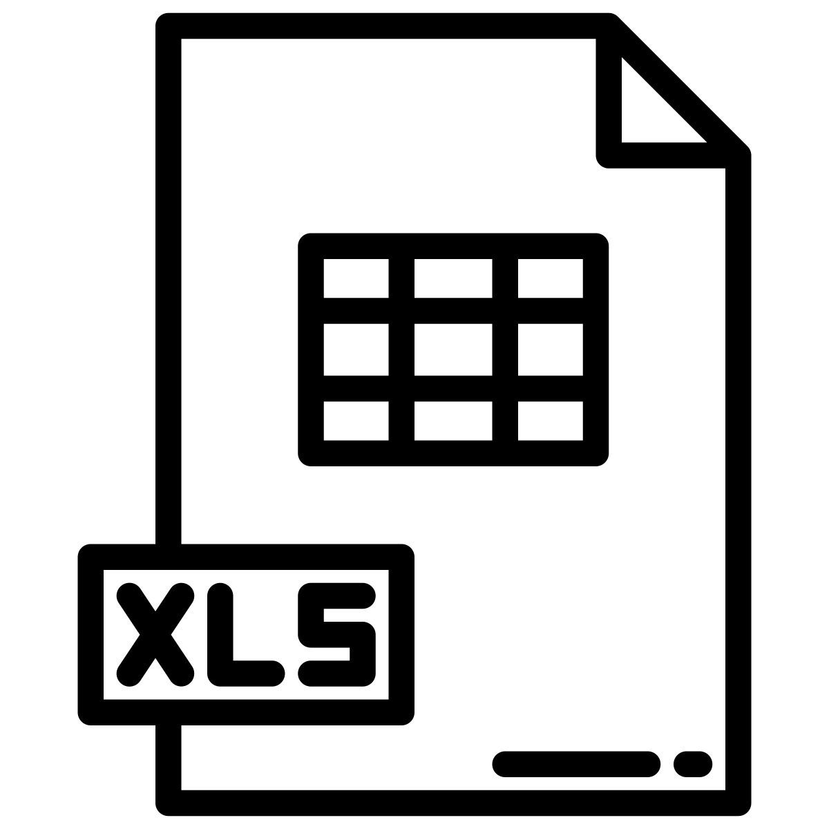 xls file icon