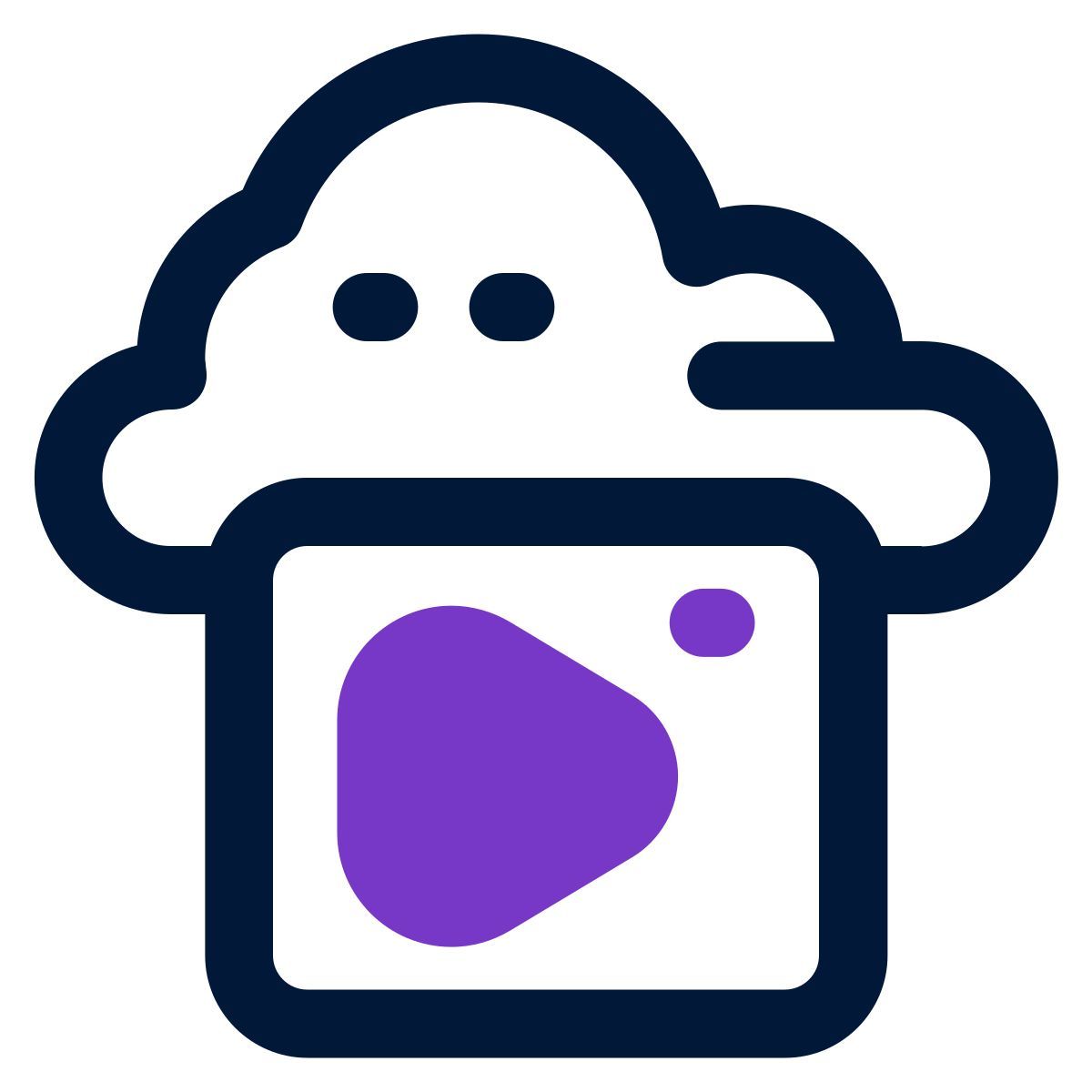 cloud streaming アイコン