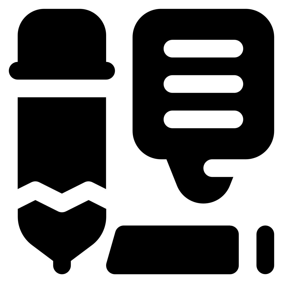 icône content writing