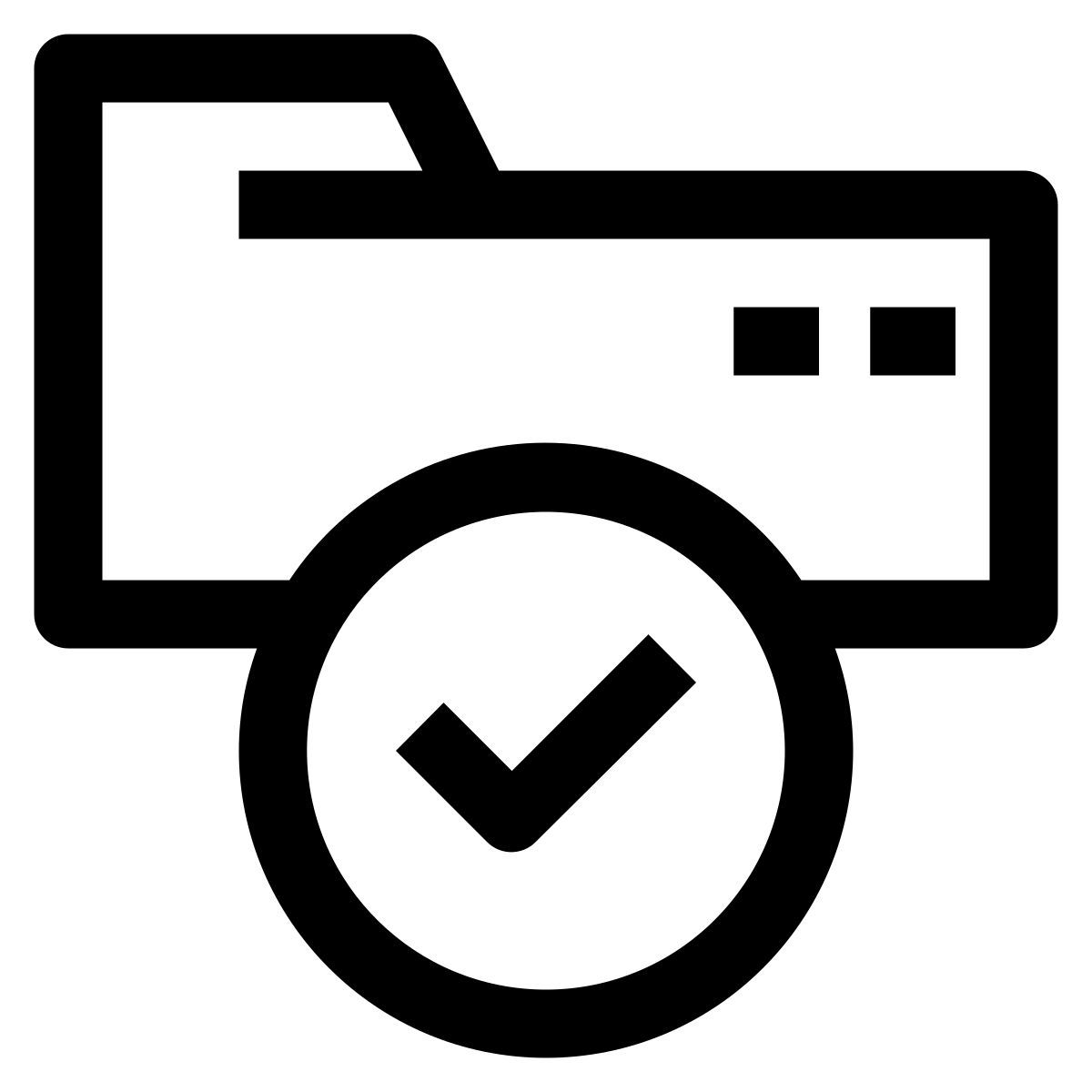 aprovar pasta icon
