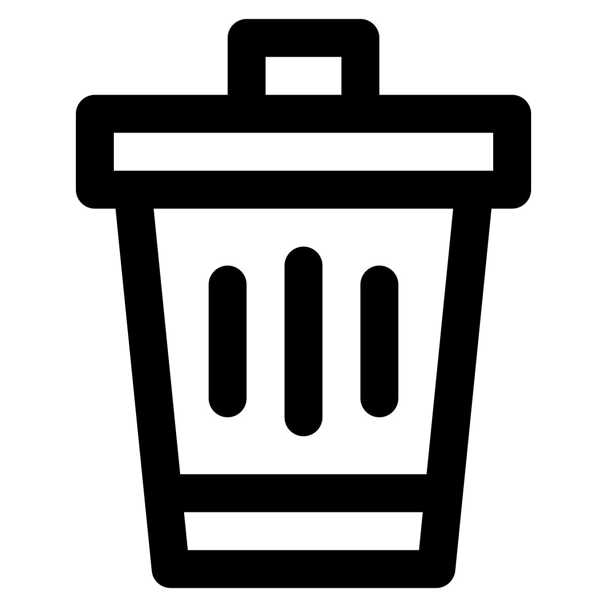 trash bin icon