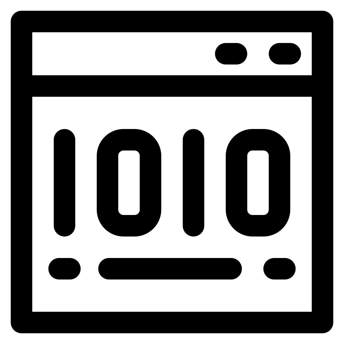 binary code icon