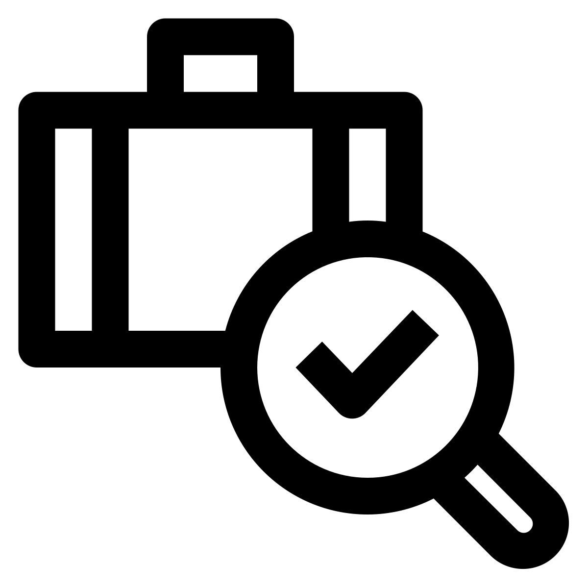 checked baggage icon