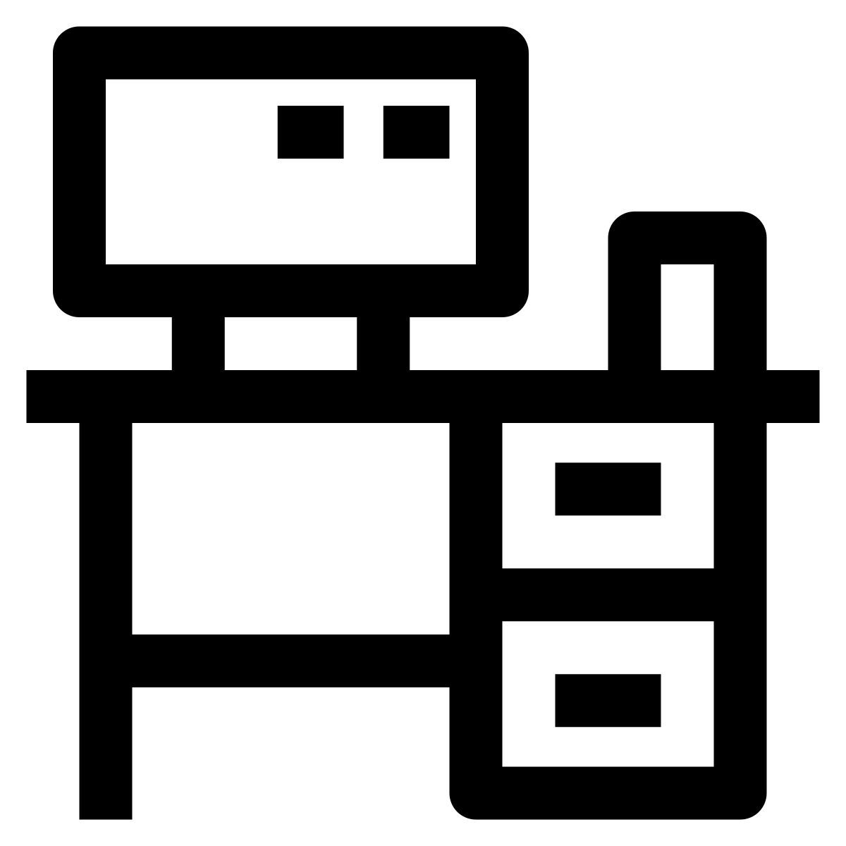 computer desk icon