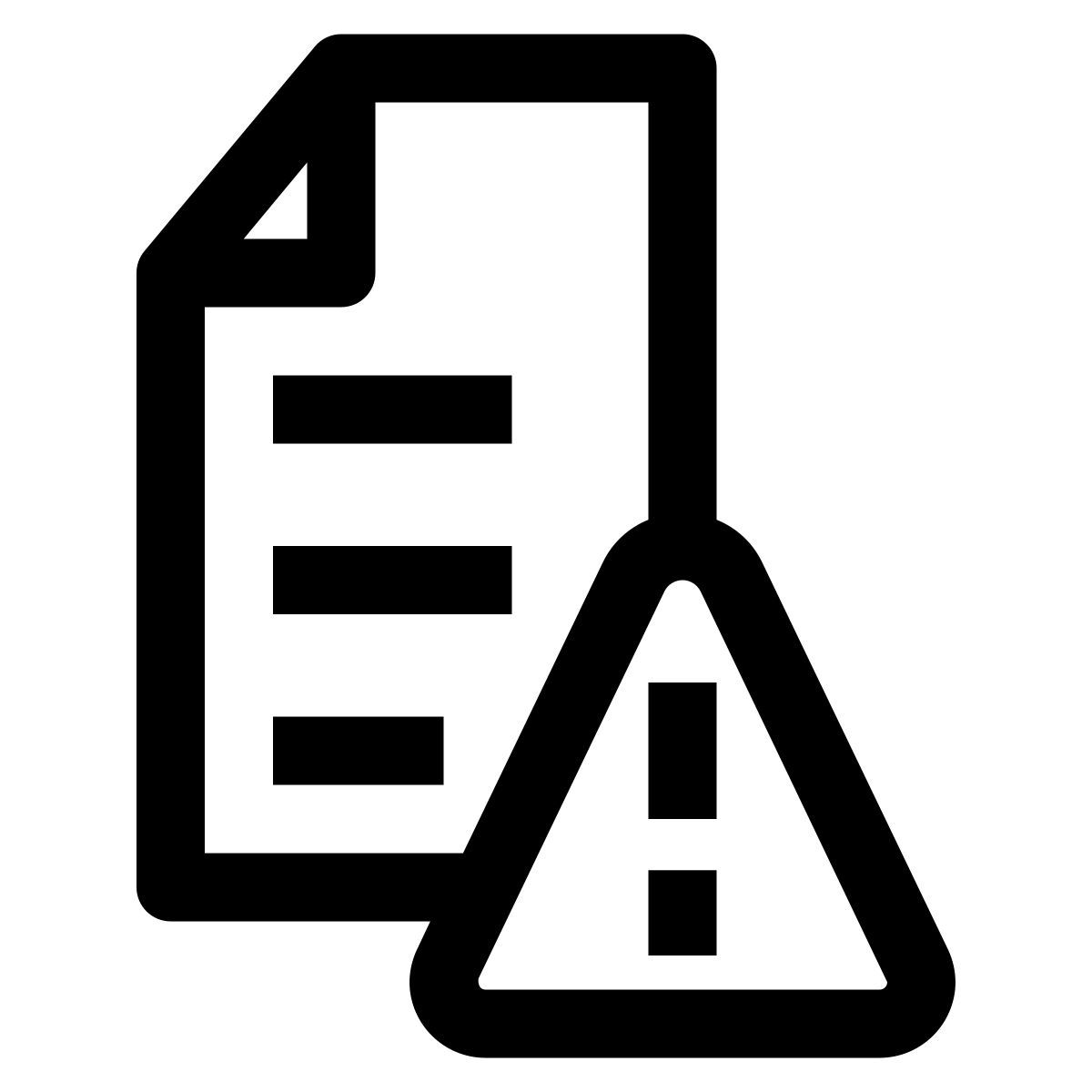 alerte de fichier icon