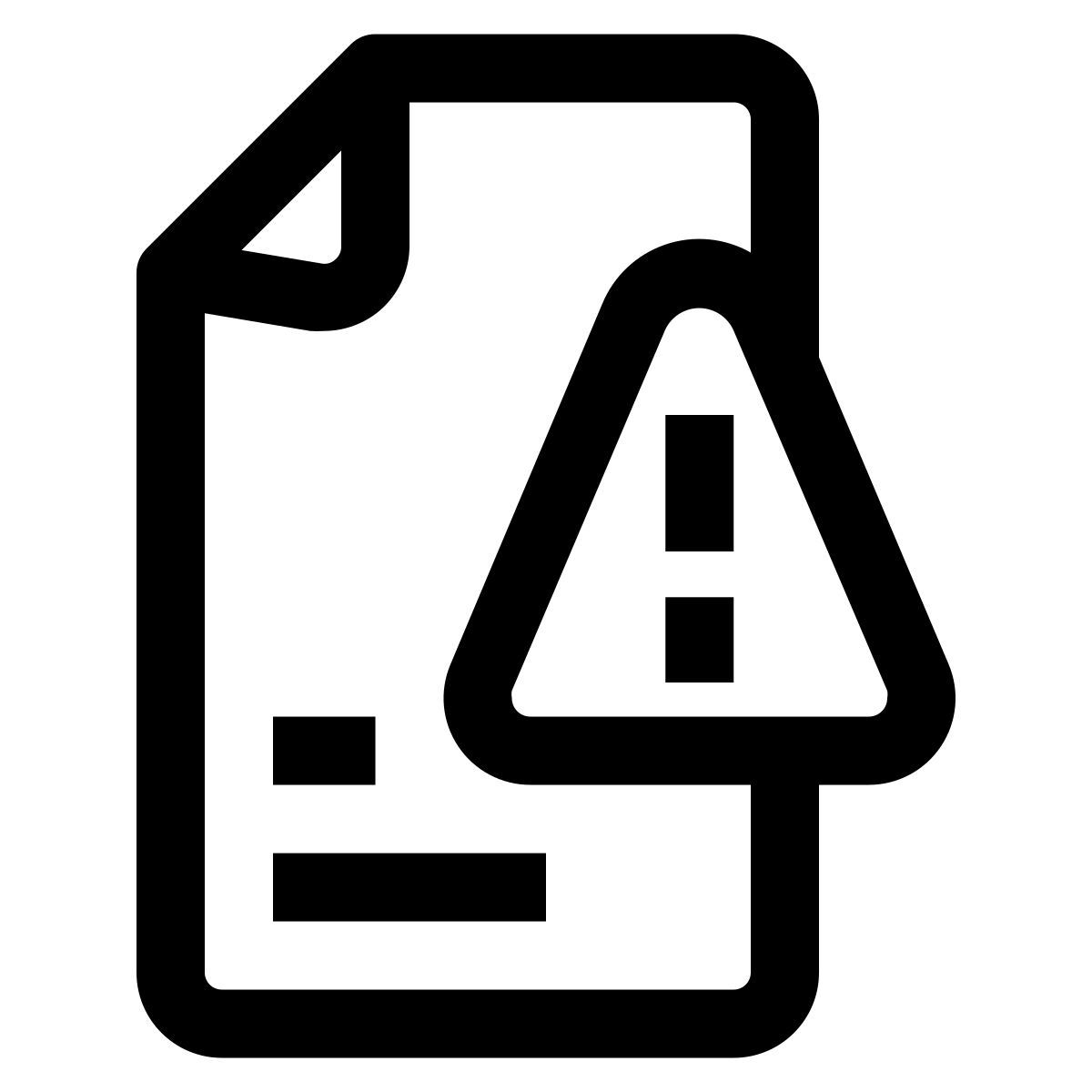 alerte de fichier icon