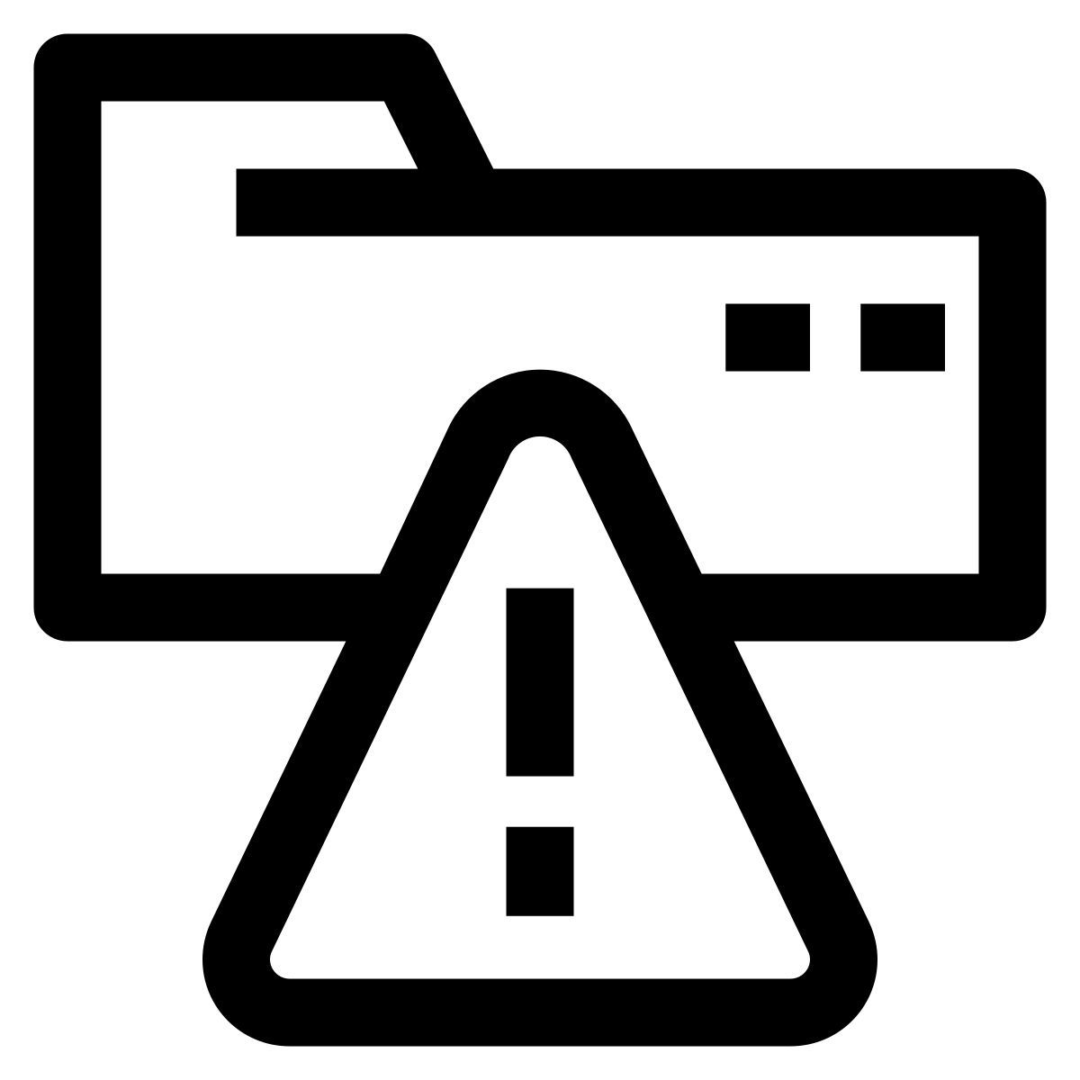 folder alert icon