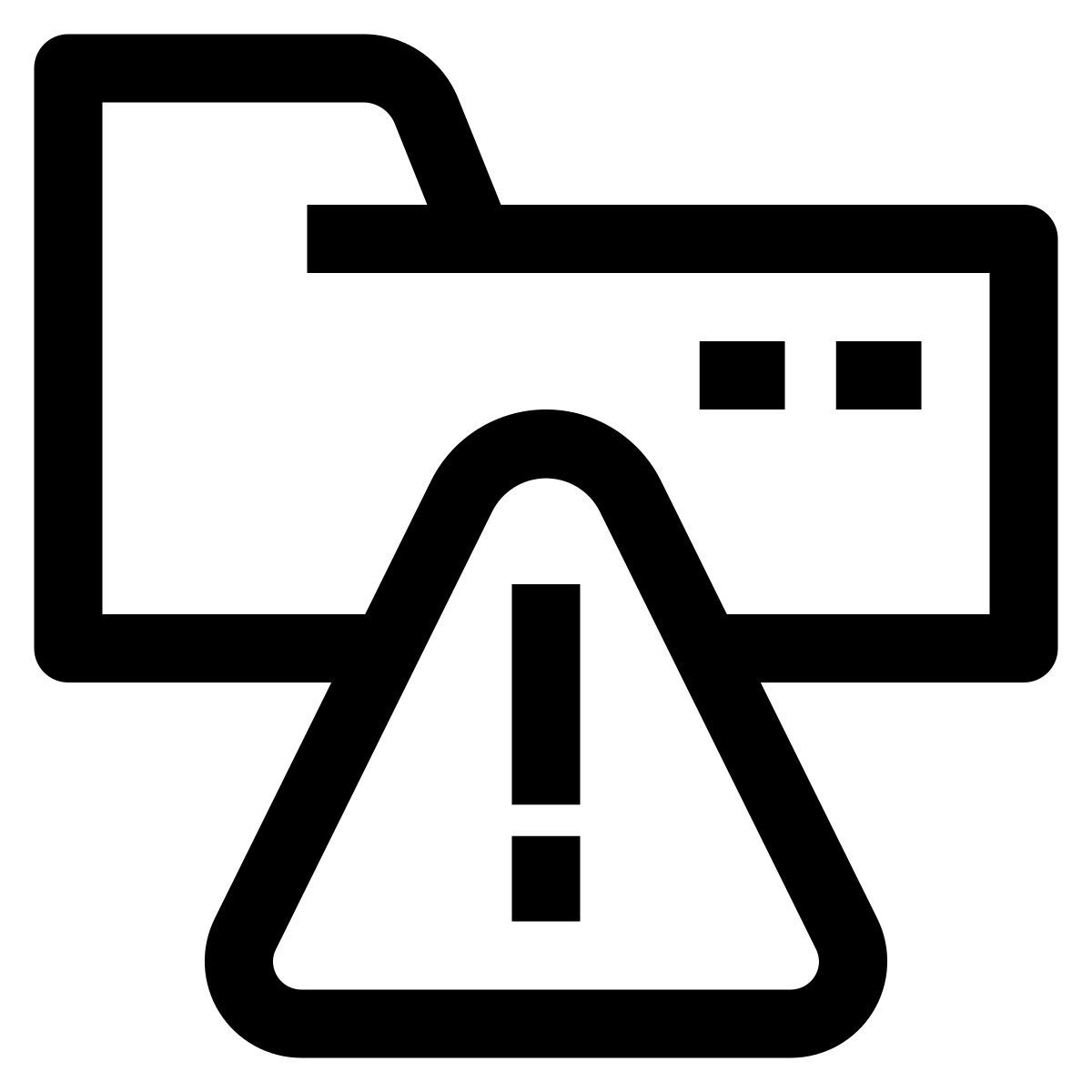 folder alert icon