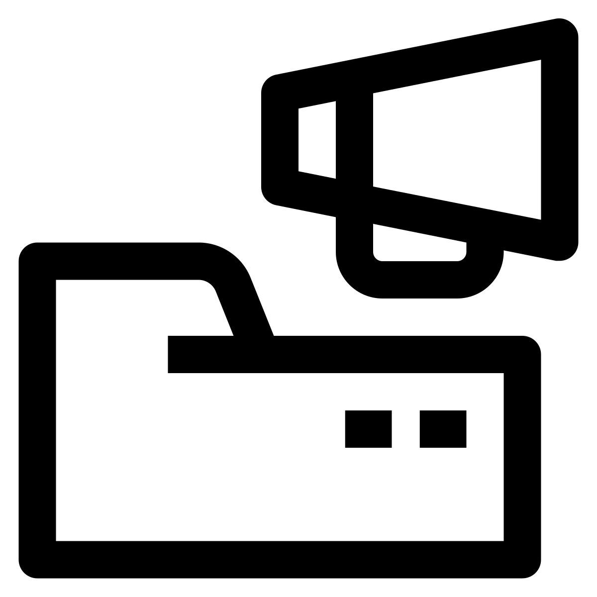 folder marketing icon