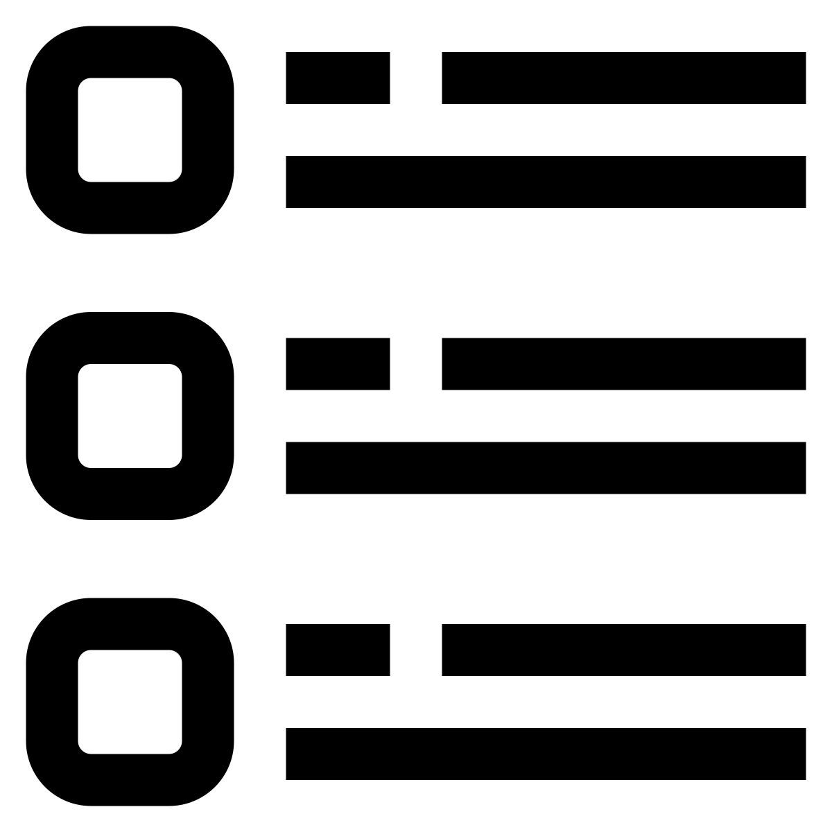 list icon
