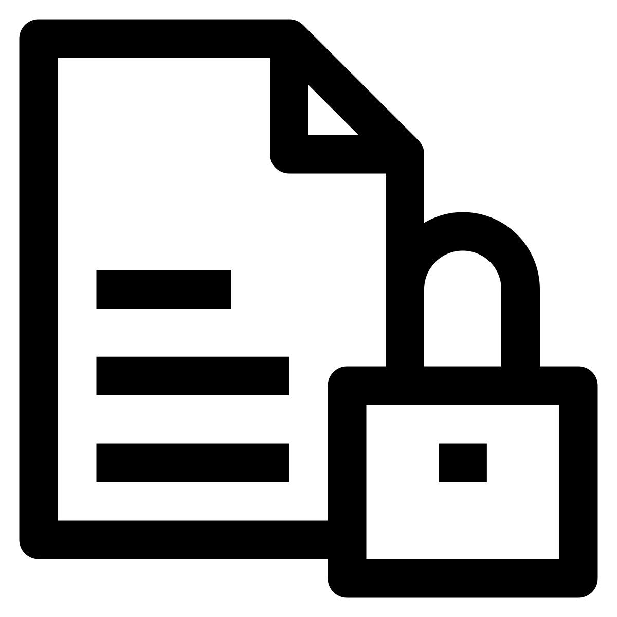 lock file icon