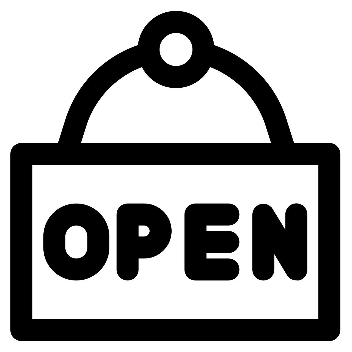 open sign icon